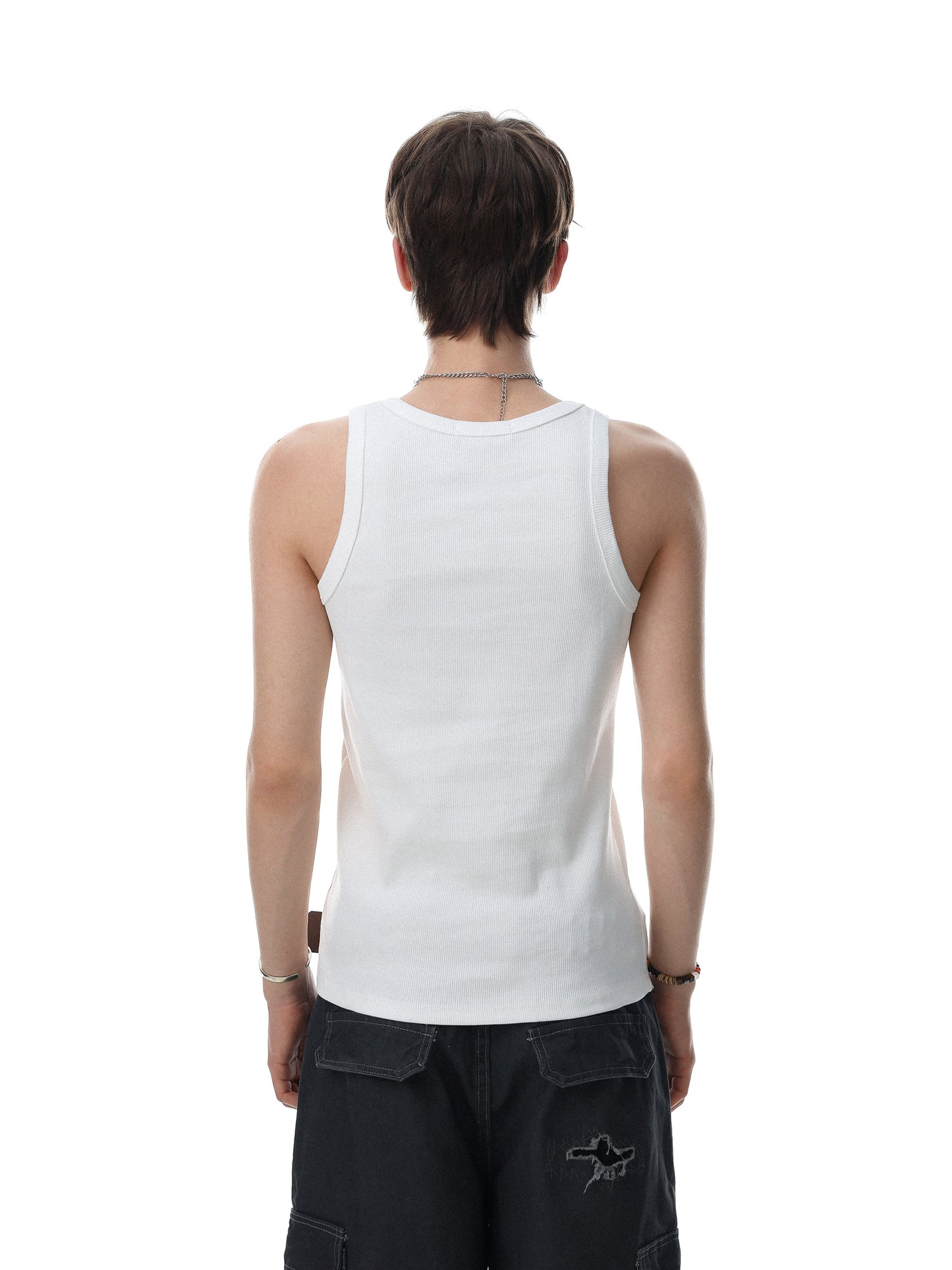 Urban Lettering Sleeveless Top (2color)