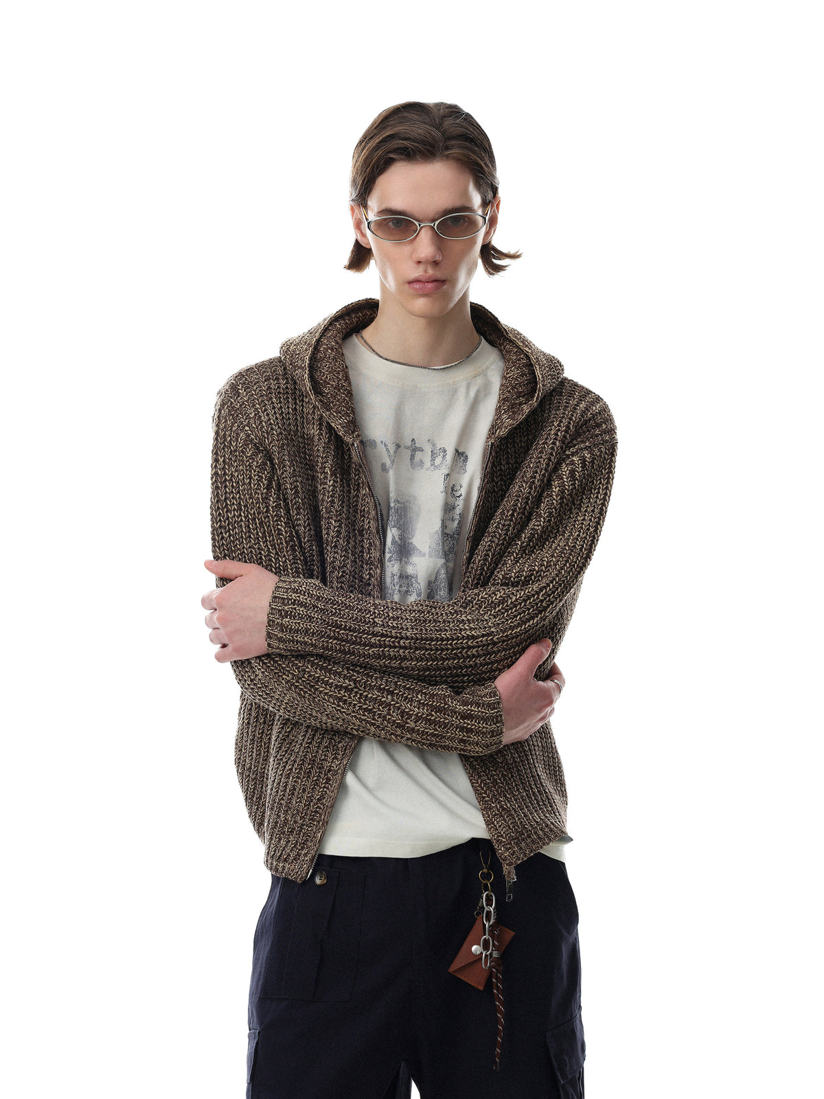 Waffle Texture Oversized Knit Jacket (2colors)