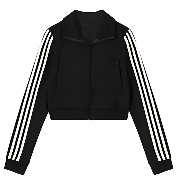 CROPPED SIMPLE TRACK JACKET (8COLOR)