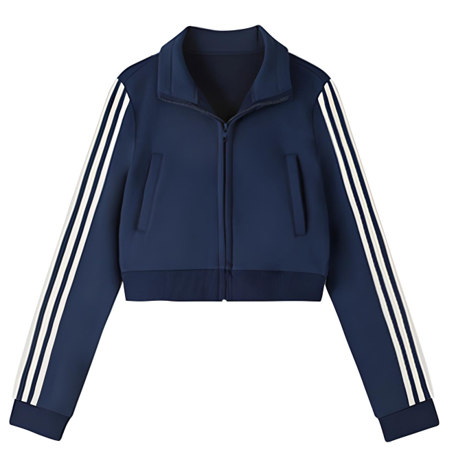 CROPPED SIMPLE TRACK JACKET (8COLOR)