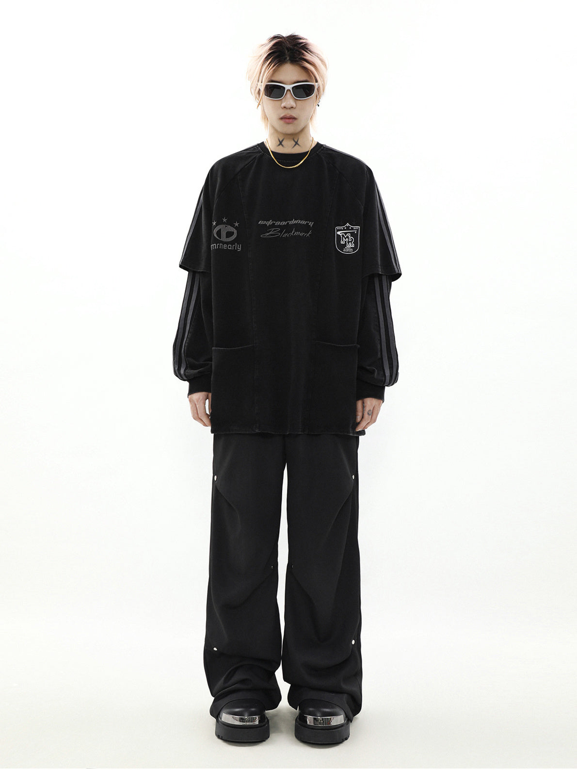 Layered Line Long T-shirt