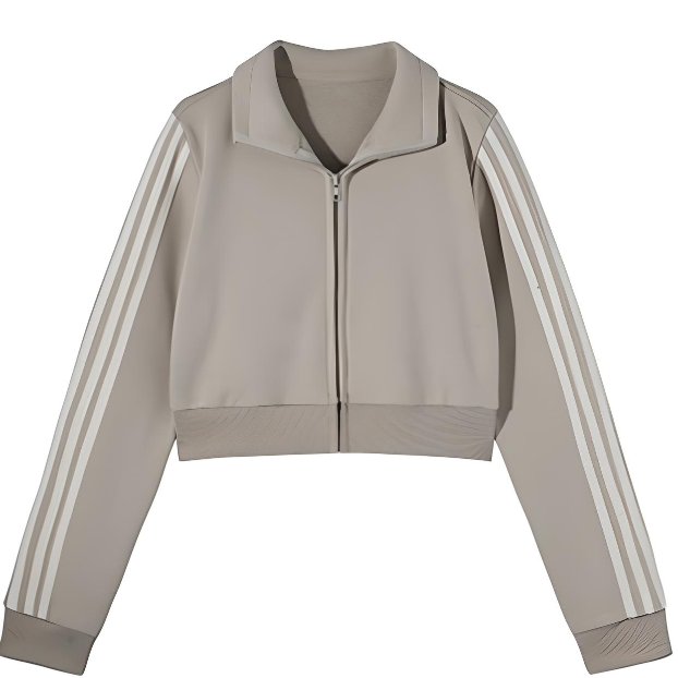 CROPPED SIMPLE TRACK JACKET (8COLOR)