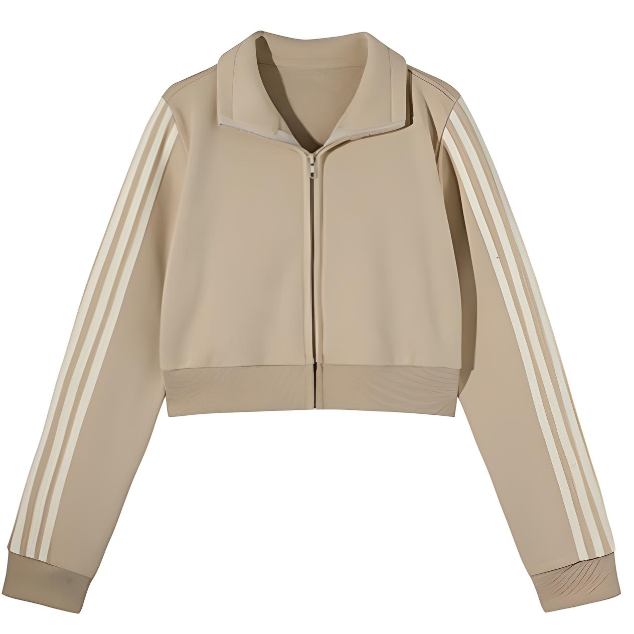 CROPPED SIMPLE TRACK JACKET (8COLOR)