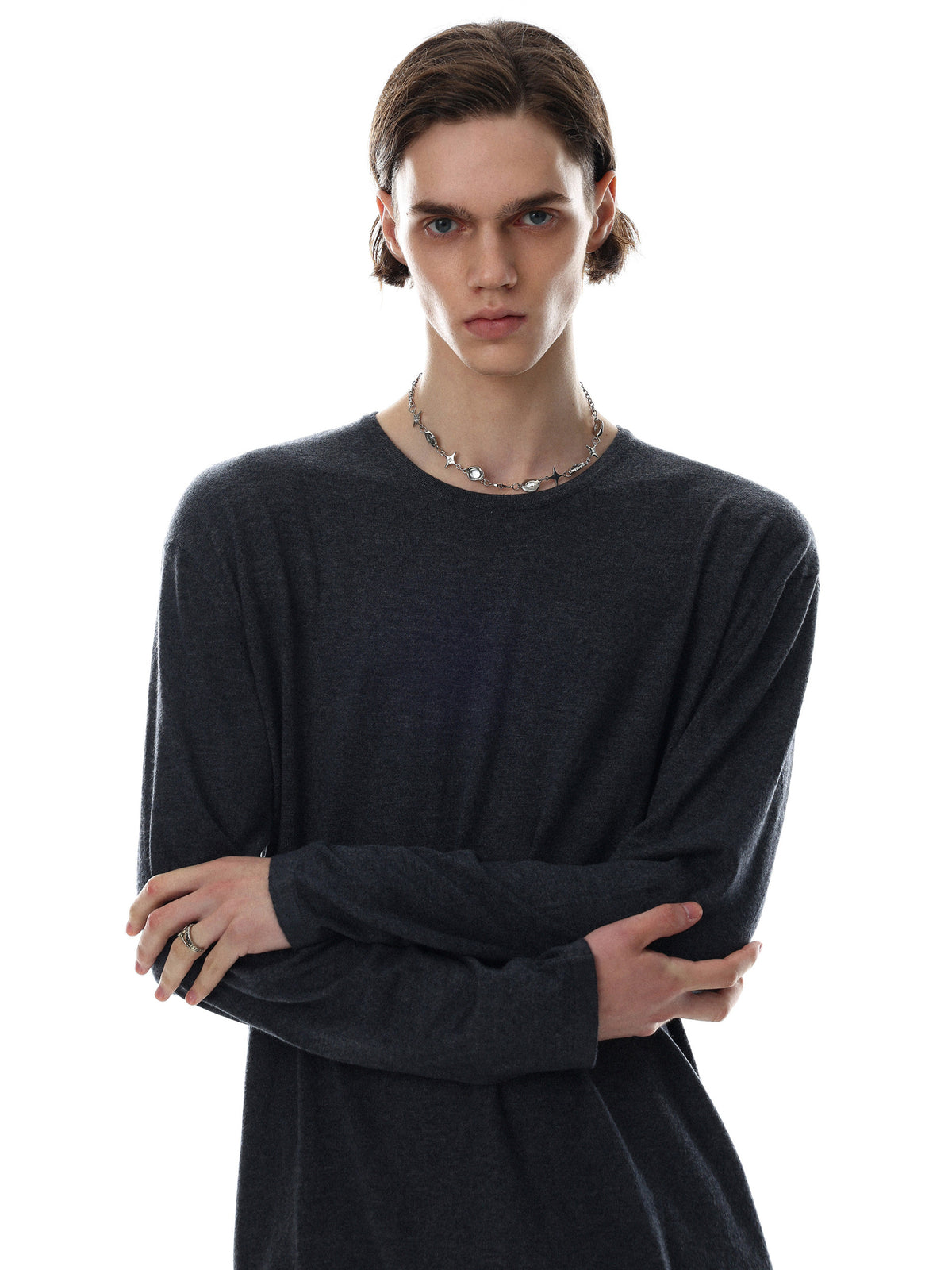 Classic Mock-Rib Oversized Long-Tee(3colors)