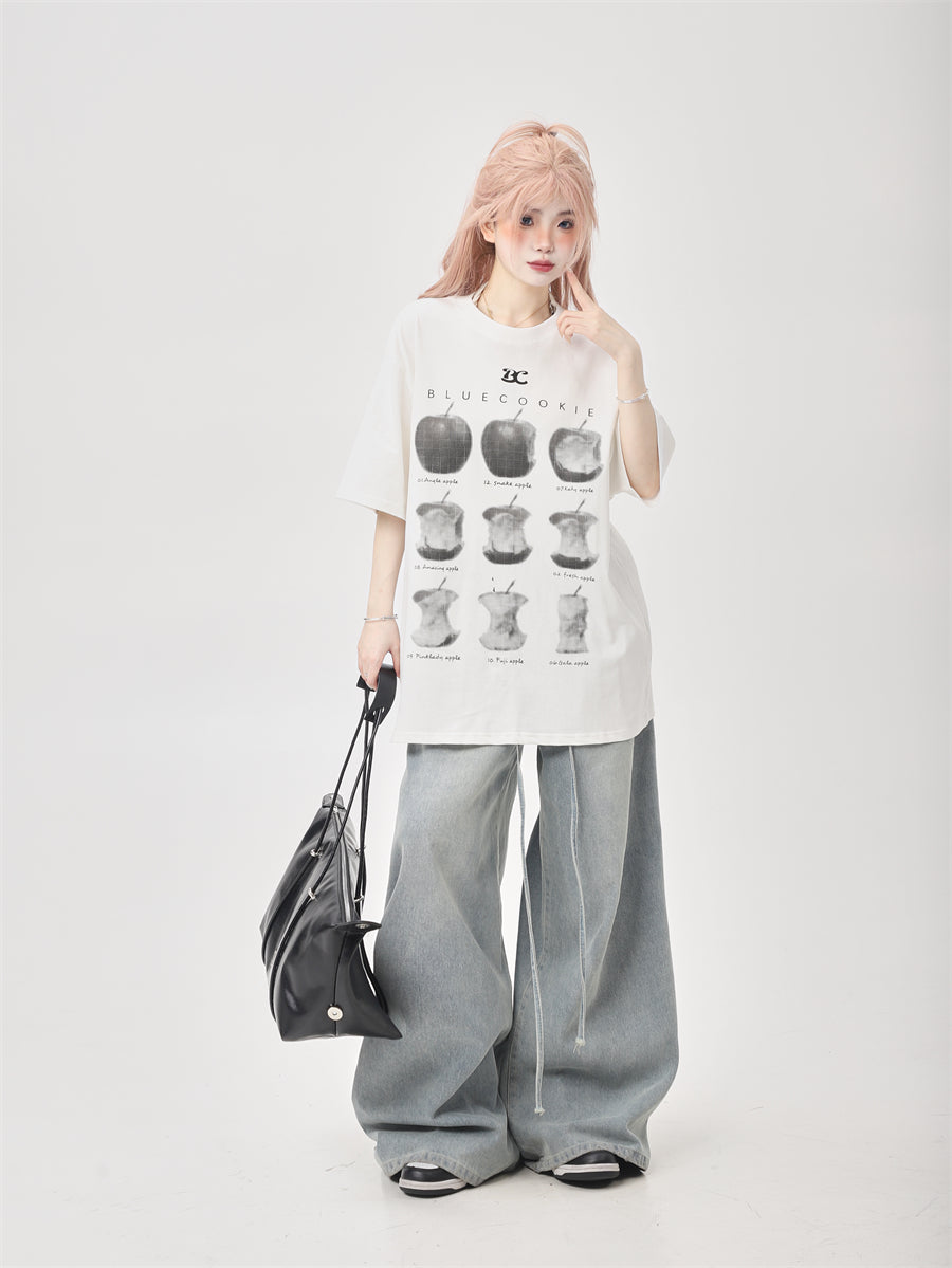 Biting Apple T-shirt (2color)