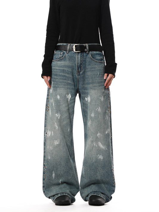 Studs Essential Painting Baggy Denim