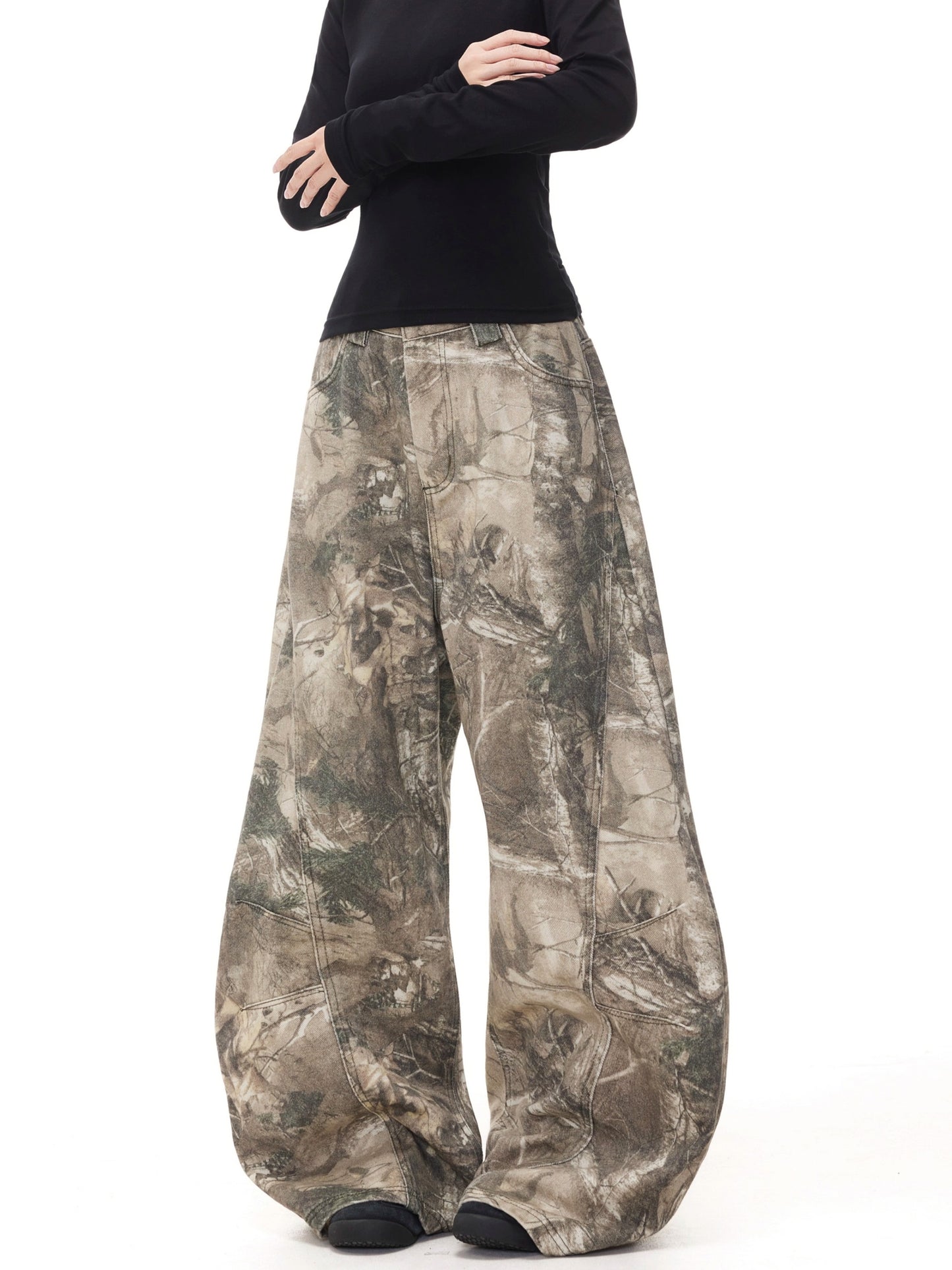 Baggy Realtree Pink Stitch Denim