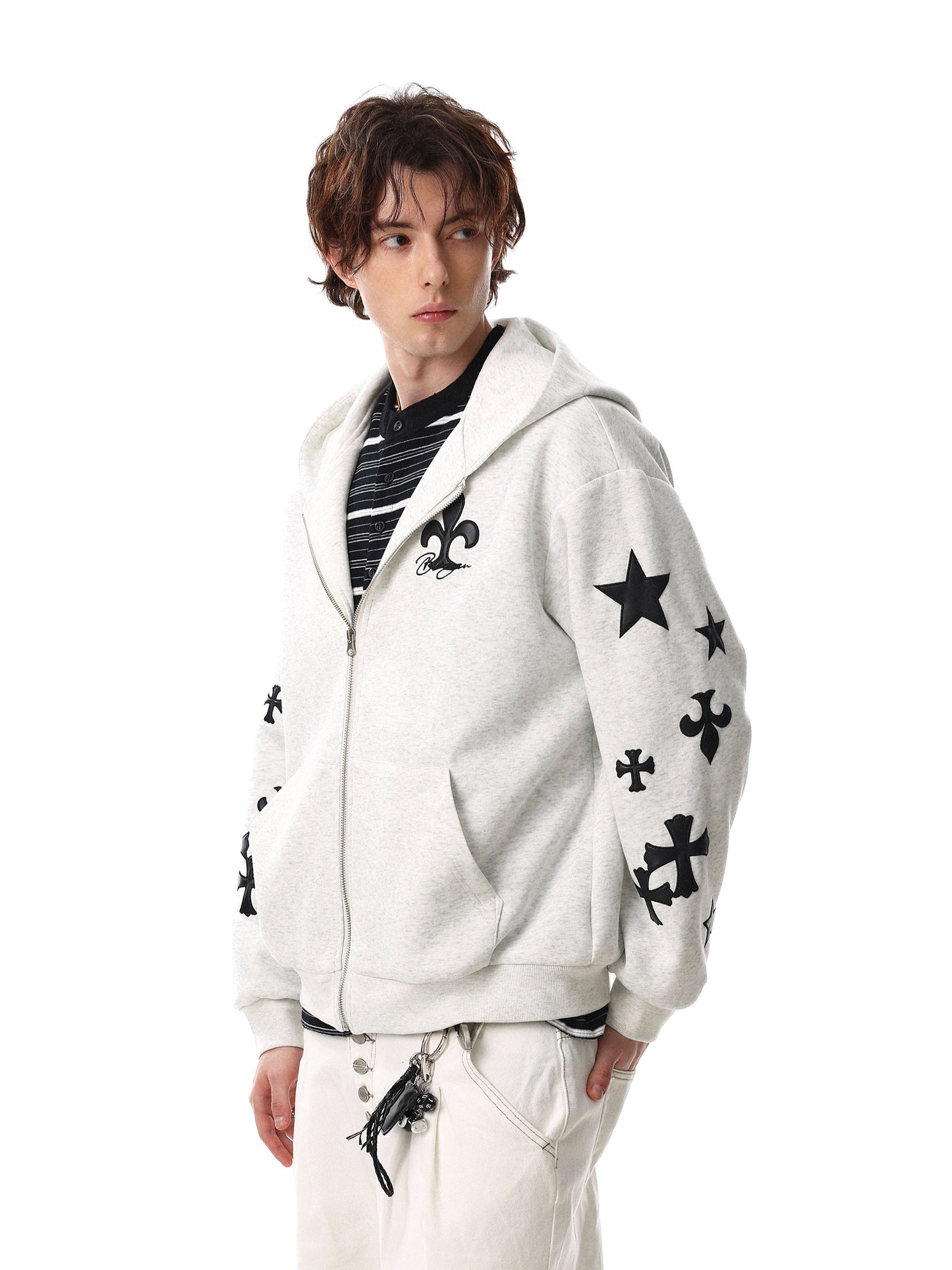 Cross Short Hoodie (2color)