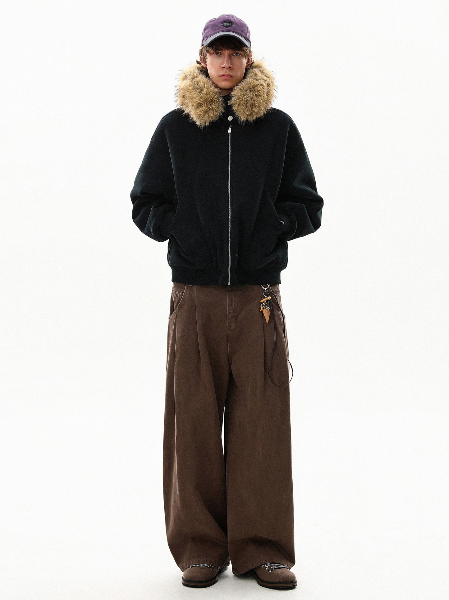 Fur Padded Hoodie (2color)