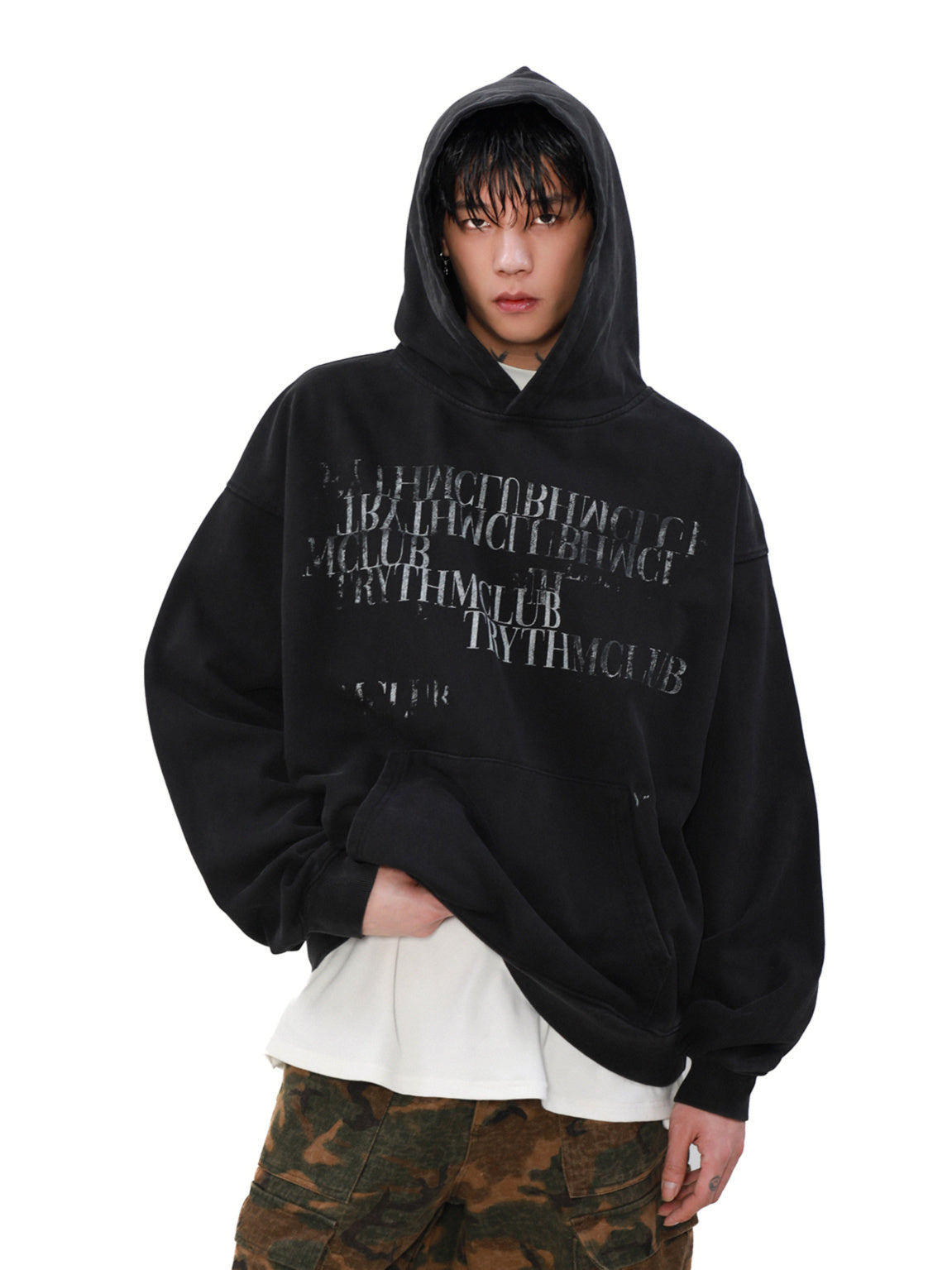 Sentence Short Hoodie (2color)