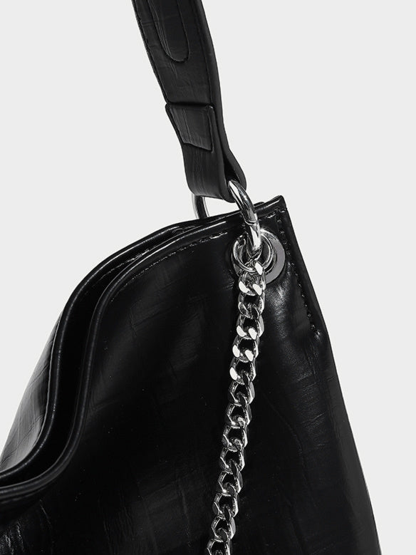 Chain Leather Bag (2color)