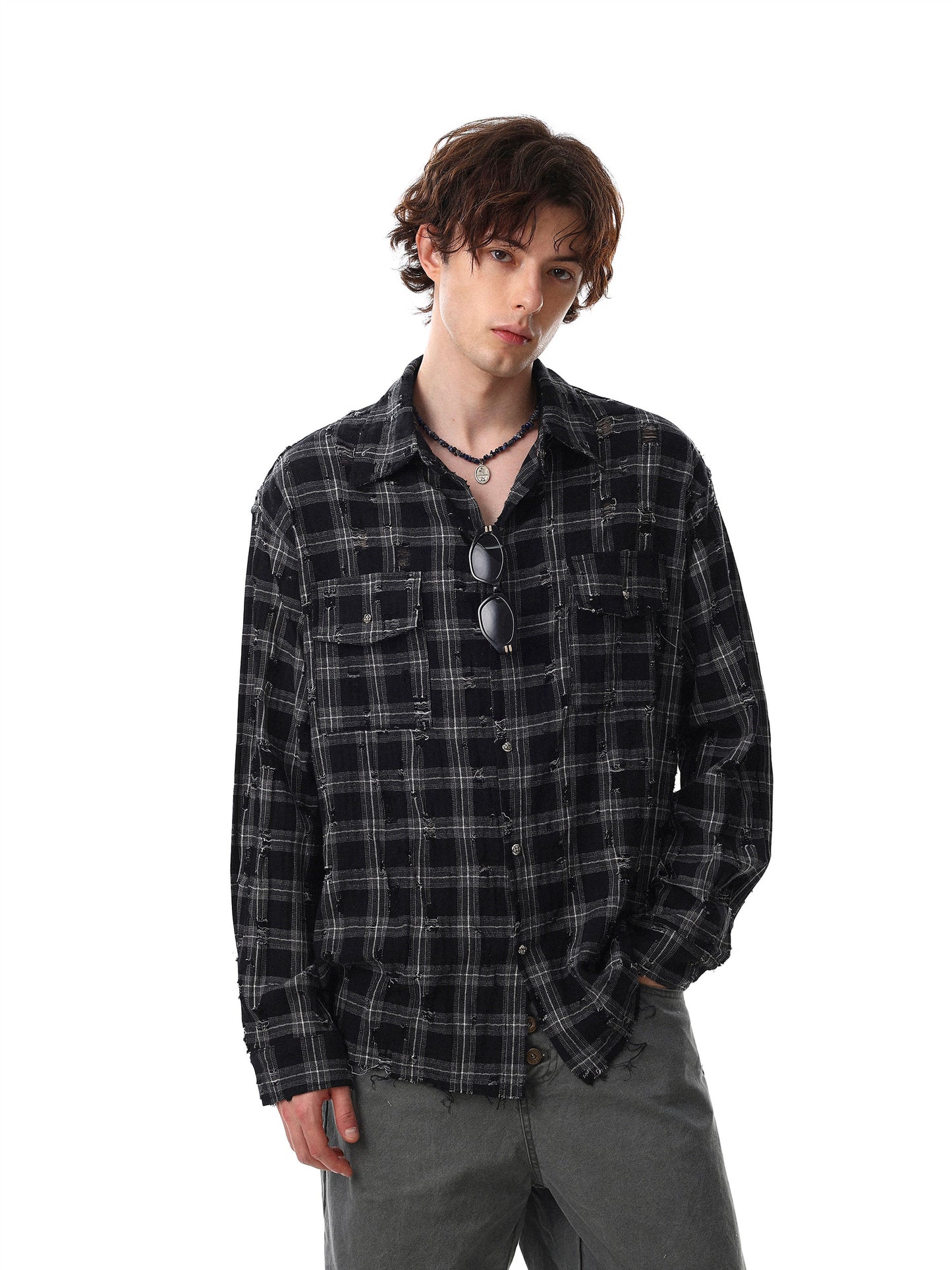 Damage Check Shirt (2color)