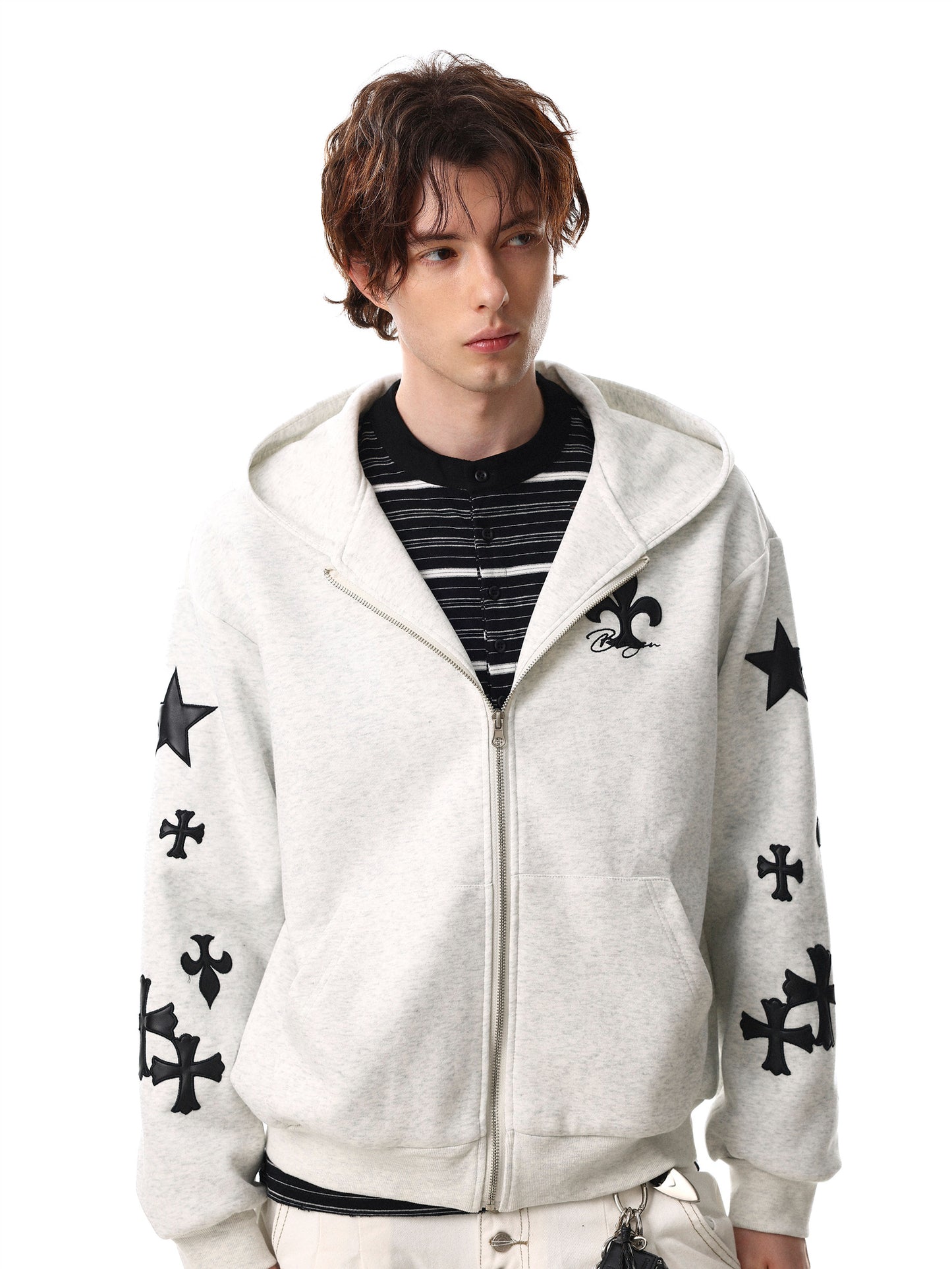 Cross Short Hoodie (2color)