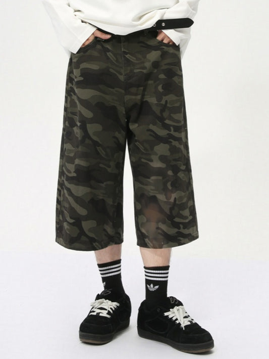 Camoflage Jorts Denim