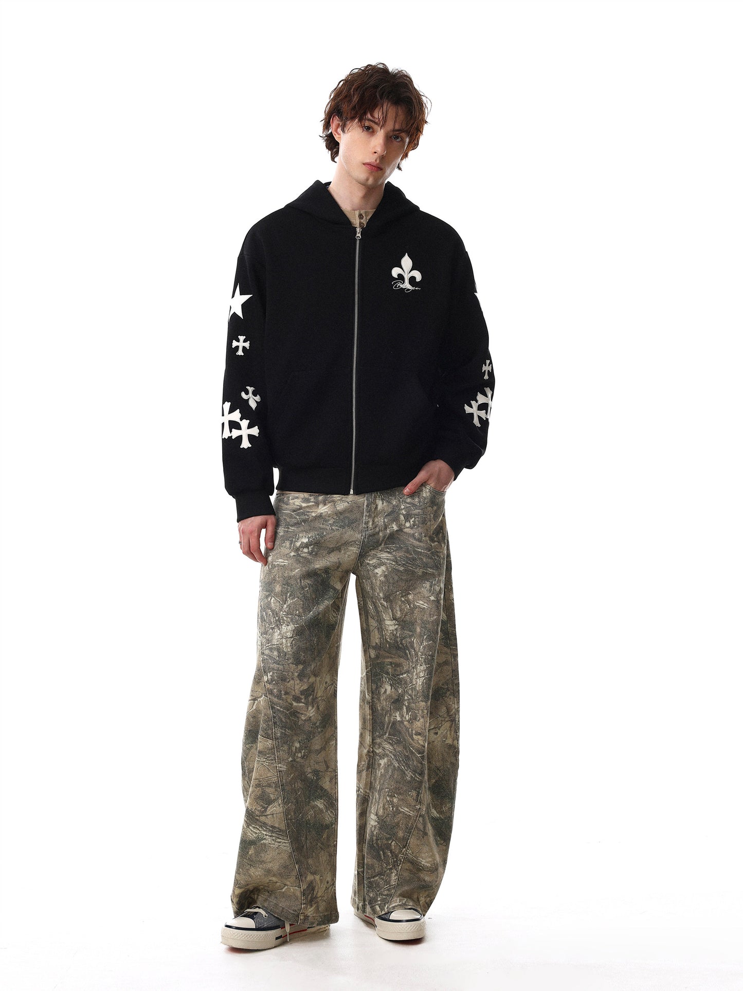 Cross Short Hoodie (2color)