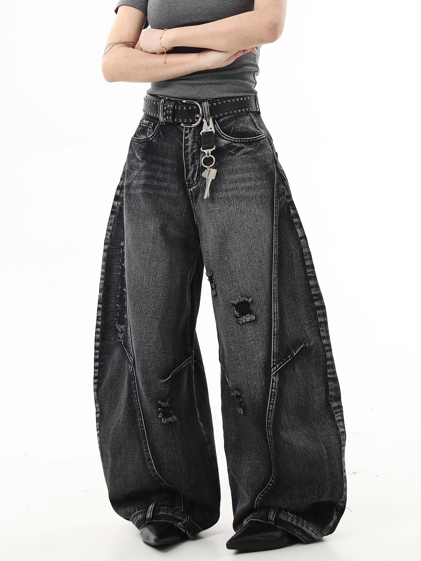 Curve Destroyed Denim