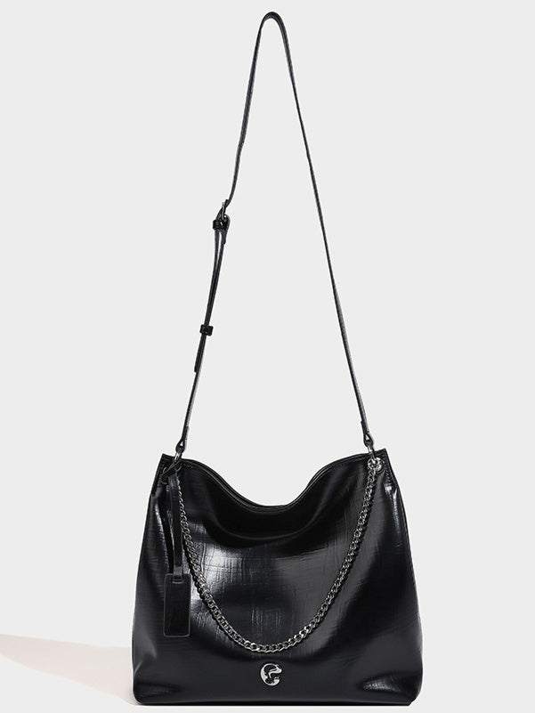 Chain Leather Bag (2color)