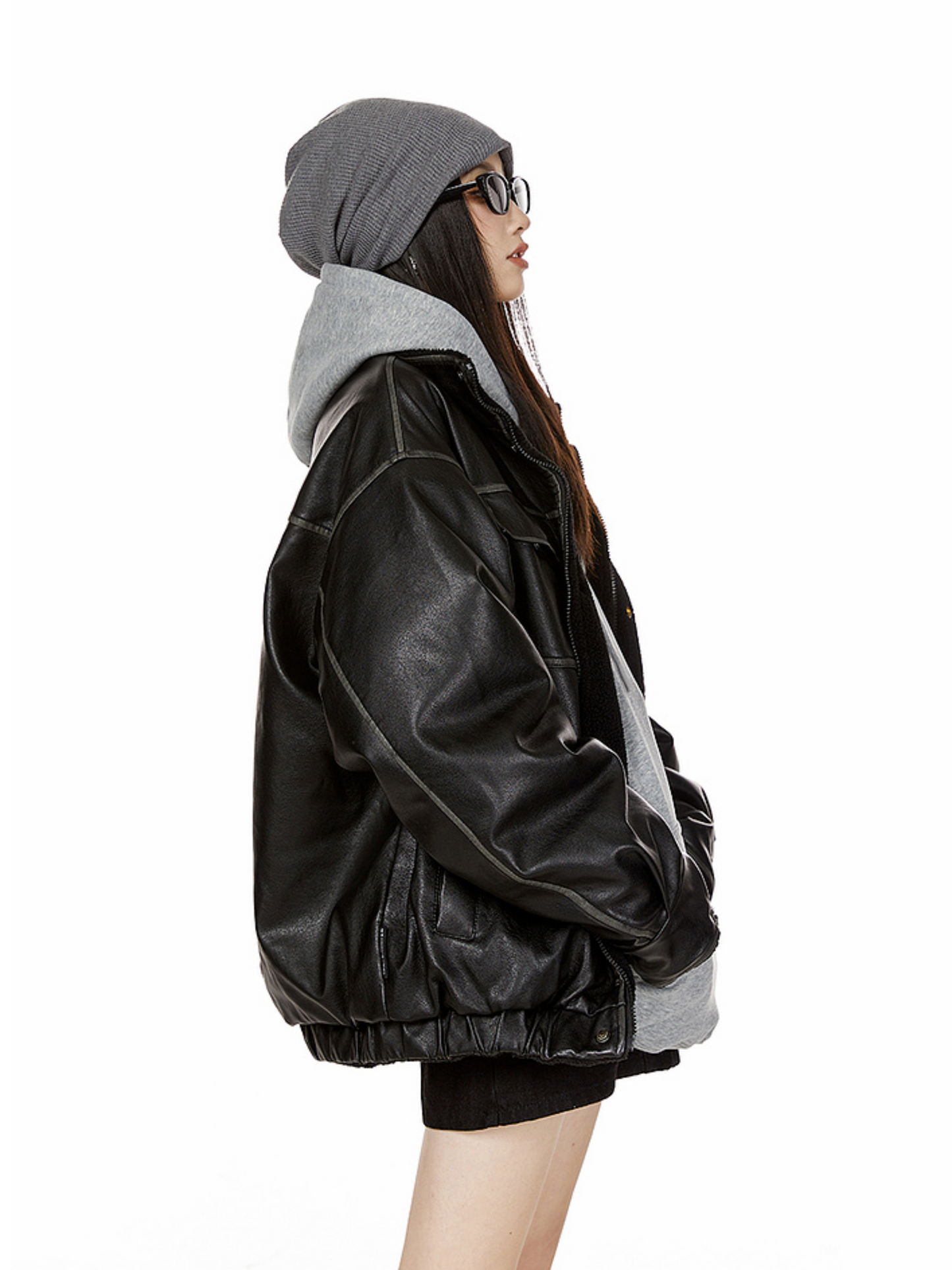 Boa Lining Leather Jacket (3color)