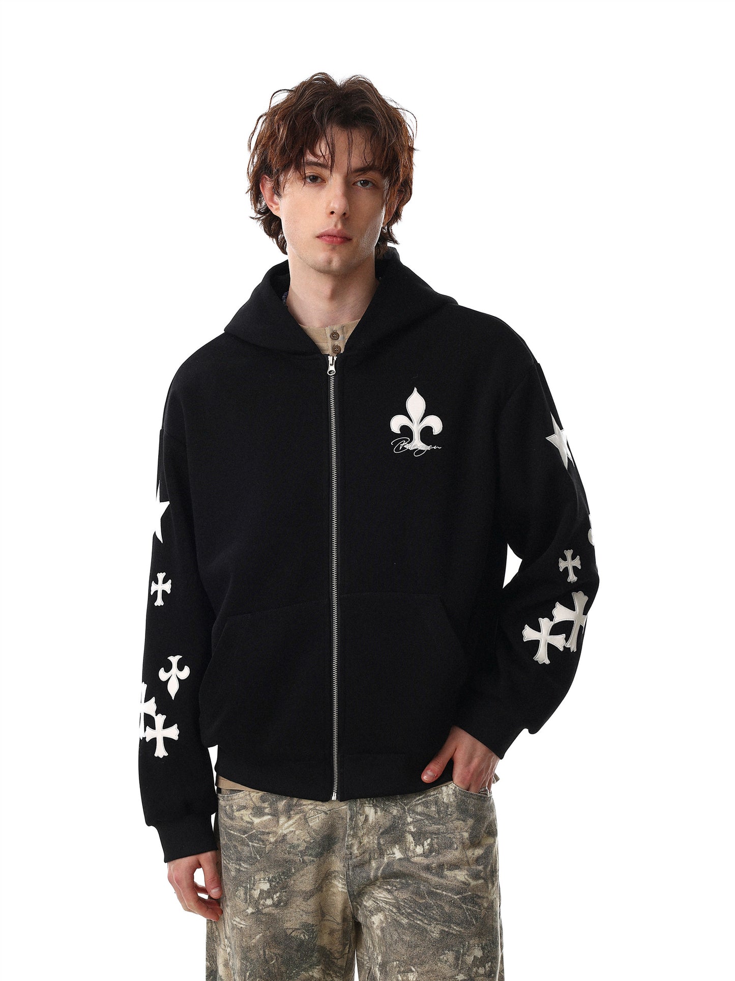 Cross Short Hoodie (2color)