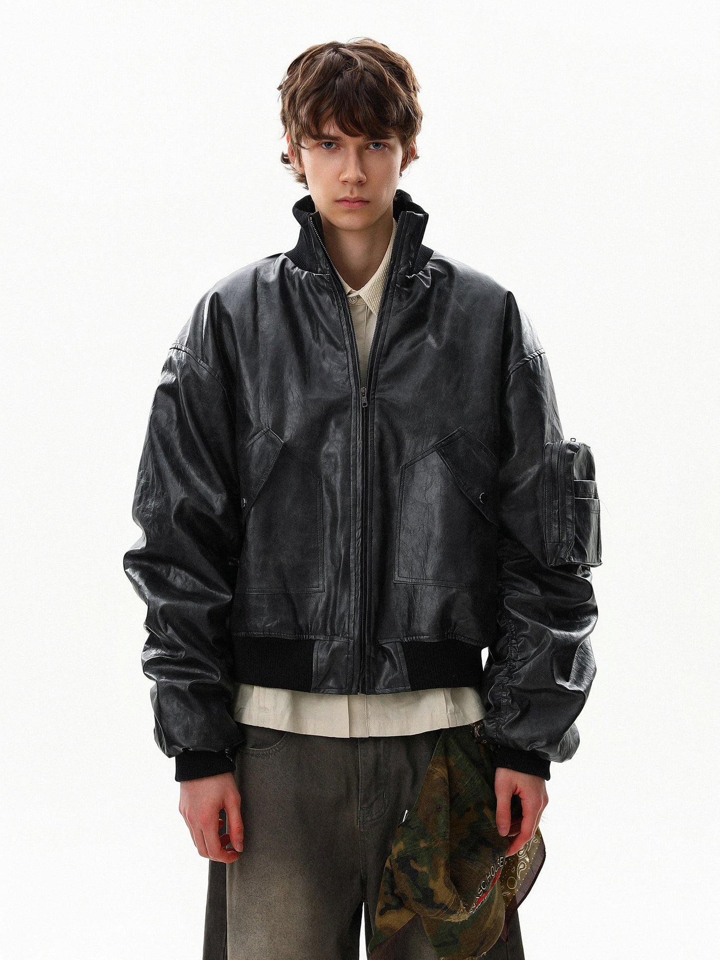 Tactical Flight Leather Blouson
