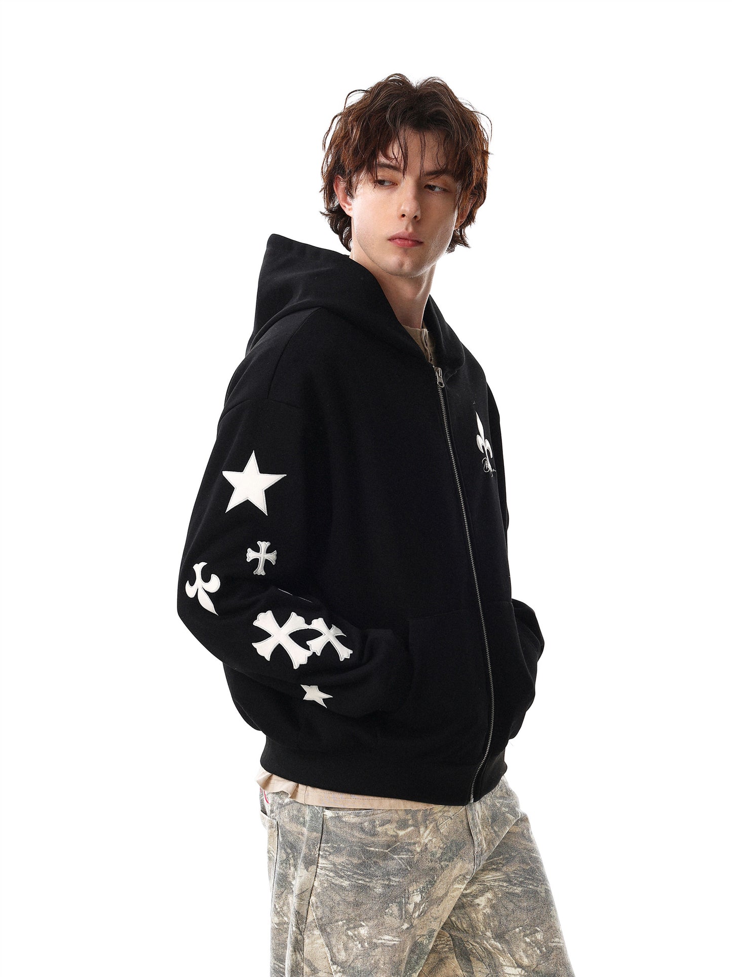 Cross Short Hoodie (2color)