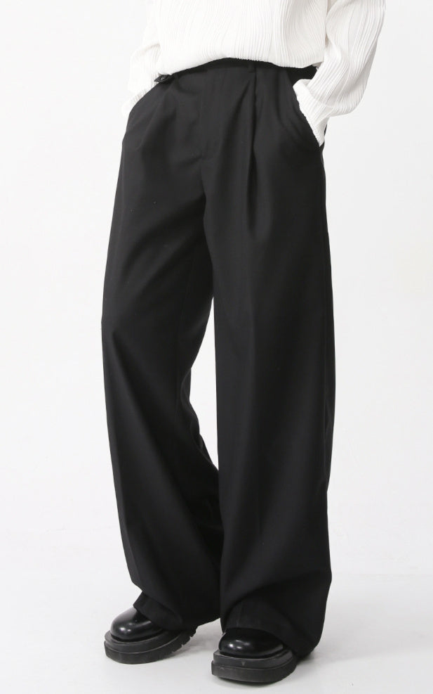 Single Tack Wide Slacks (2color)