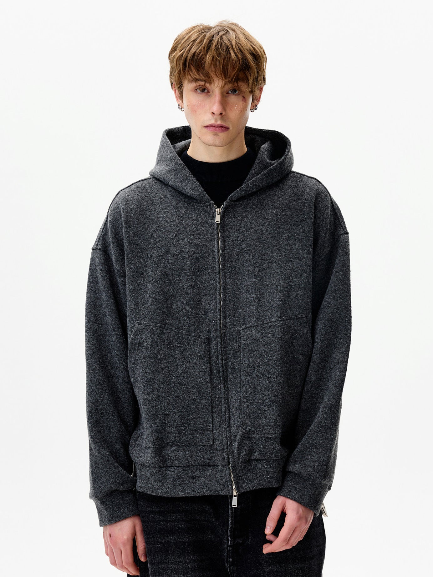 Wool Short Hoodie (3color)