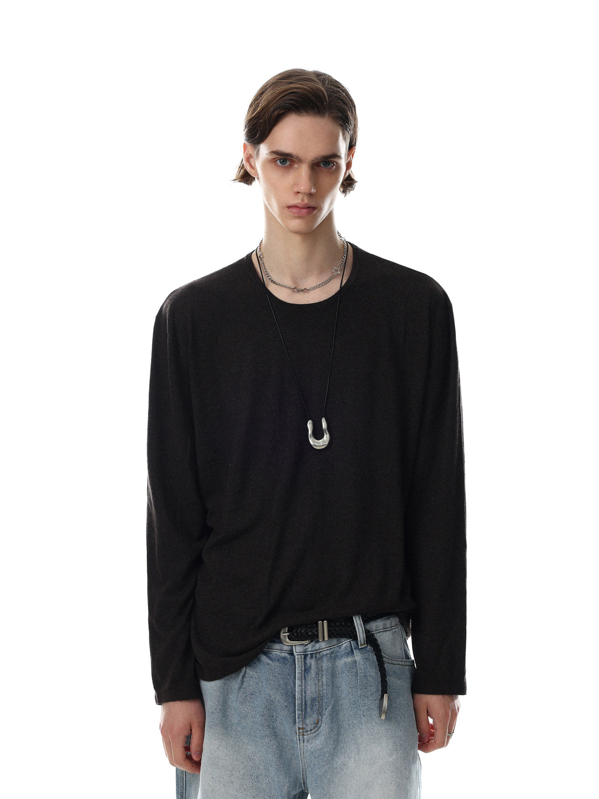 Classic Mock-Rib Oversized Long-Tee(3colors)