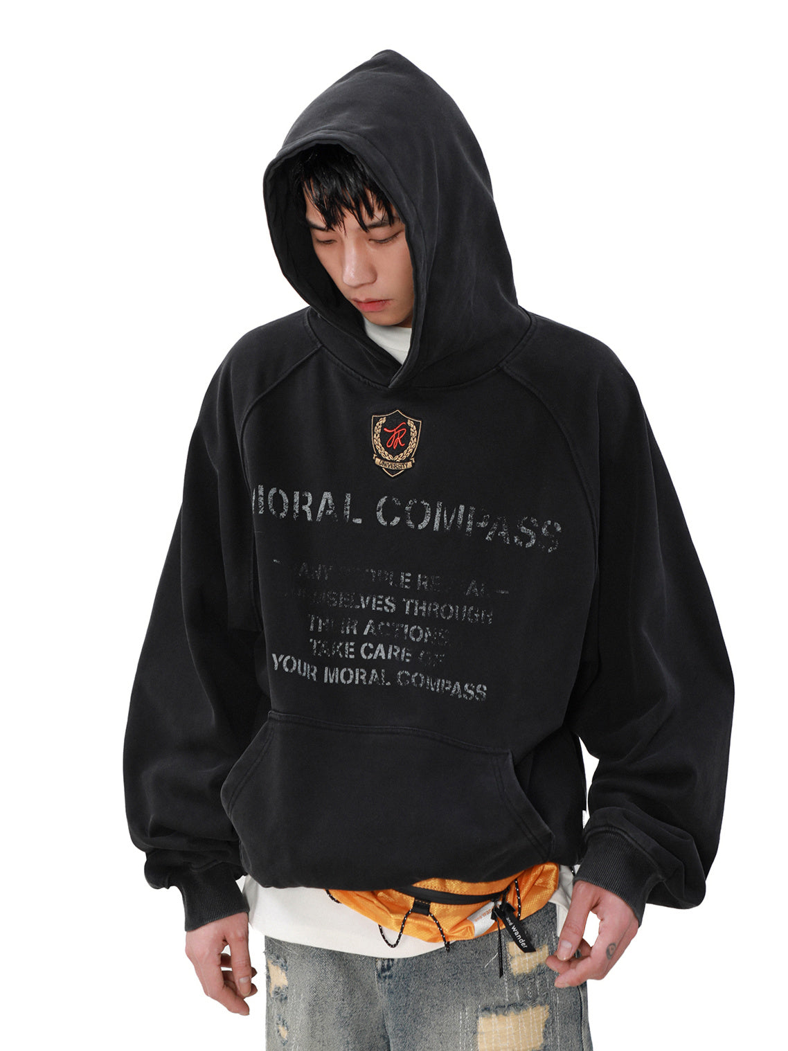 Heavy Pigment Short Hoodie (2color)