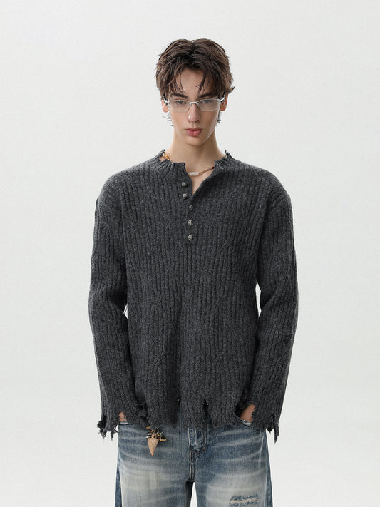 Damage Henlyneck Knit (2color)